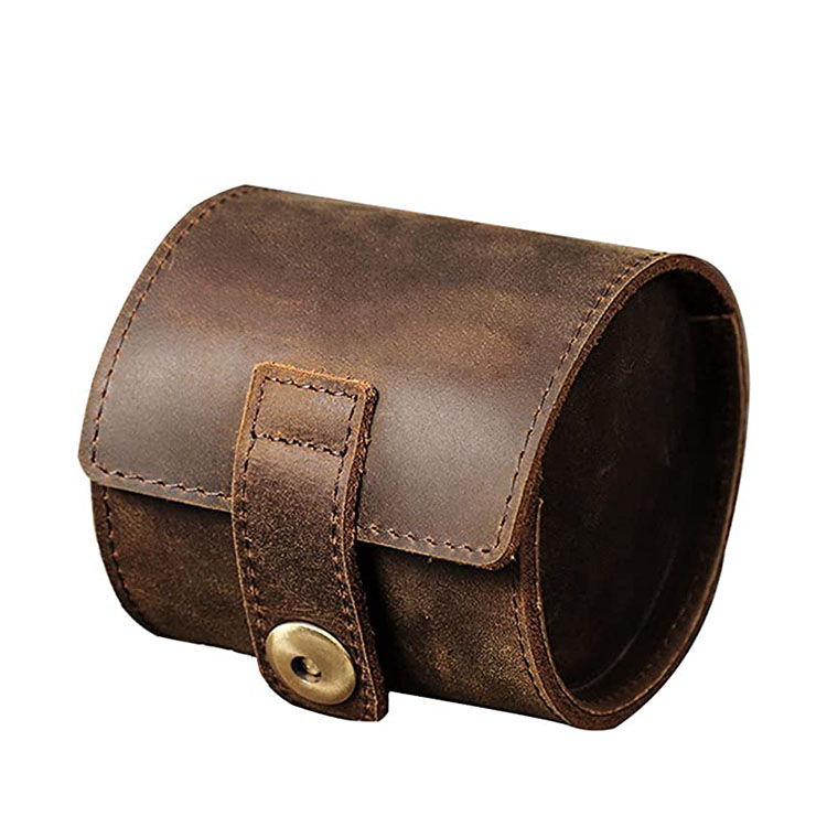 boîtier de montre unique en cuir