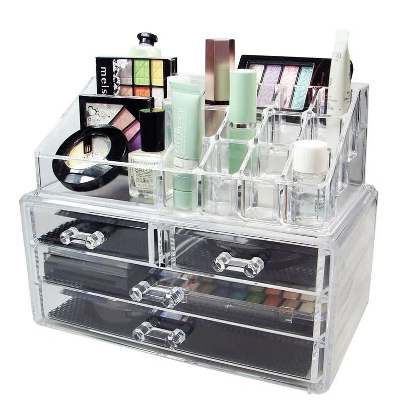 Boîte organisateur de maquillage acrylique