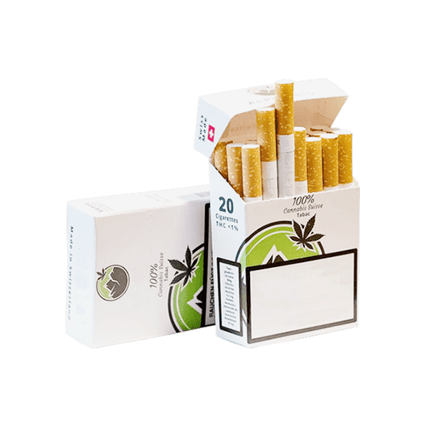 Commerce de boîtes à cigarettes en carton