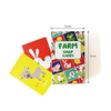 Carte de jeu d'animaux éducatifs