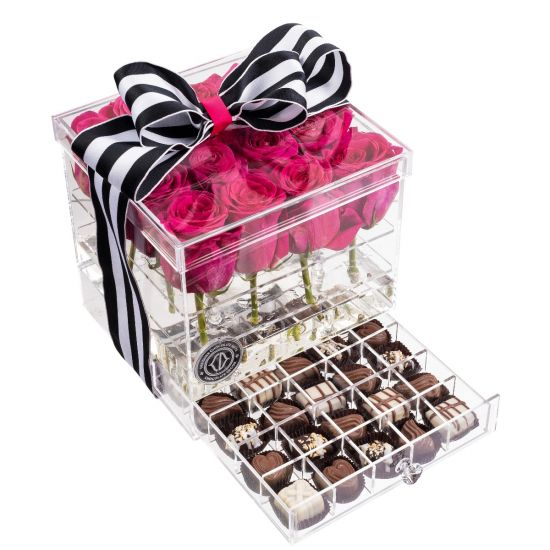 Coffret Fleur Acrylique