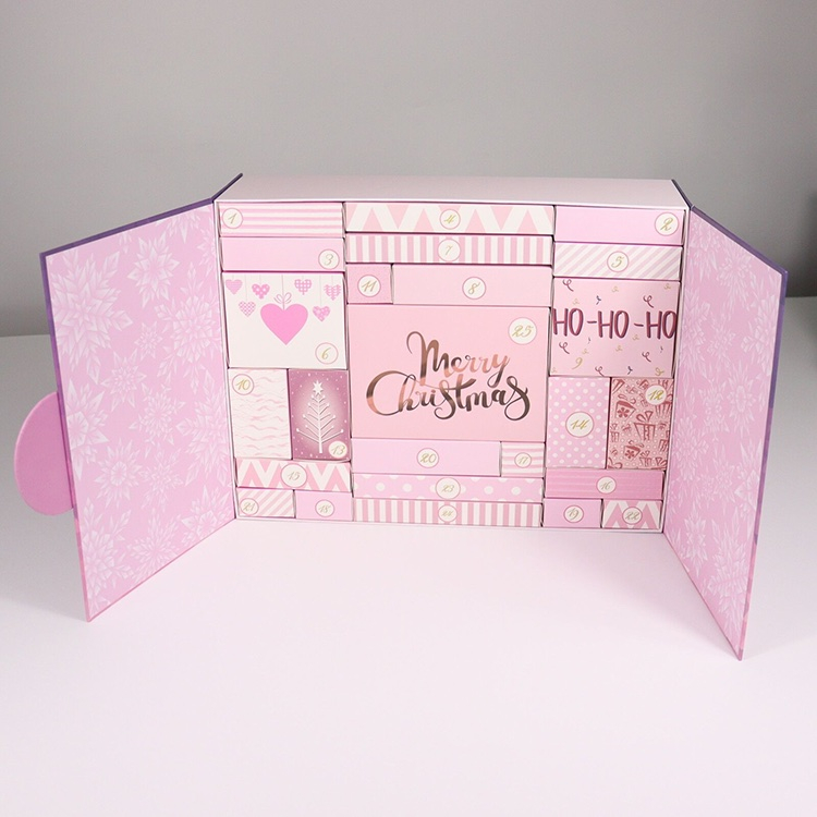 Boîte Calendrier de l'Avent Cosmétique Rose
